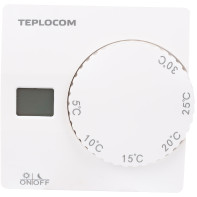 Термостат комнатный Teplocom TS-2AA/8A, проводной, реле 250В, 8А - фото - 1