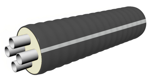 Труба ТВЭЛ-ЭКОПЭКС-4 =90°С, 8 бар PE-RT II,2*25-3,5+2*20*2,8/110( 15 м) - фото - 1