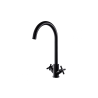 Смесит.д/кухни чёрн.маховики А54028-7 - фото - 1