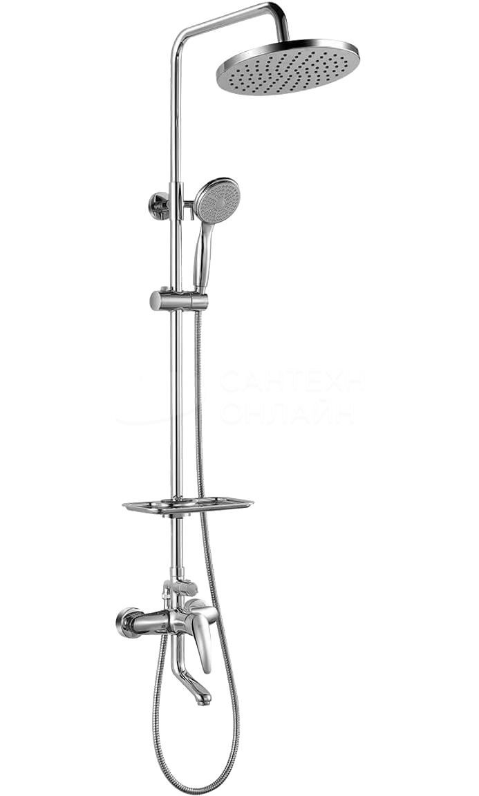 Смес.д/ванны с троп.душем.Lemark Linara LM0462C хром - фото - 1