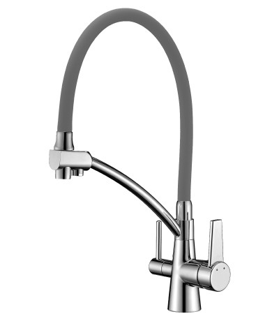 Смес.д/кухни Lemark Comfort LM0371C-Grey с фильтром - фото - 1