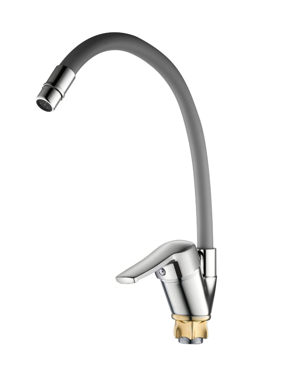 Смесит.д/кухни с гибк.серым изл.DNE8-KG-203 - фото - 1