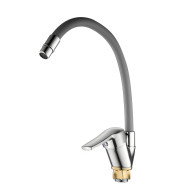 Смесит.д/кухни с гибк.серым изл.DNE8-KG-203 - фото - 1