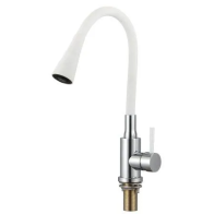 Смеситель д/кухни с гибким изл.бел.S-3002AM02 - фото - 1