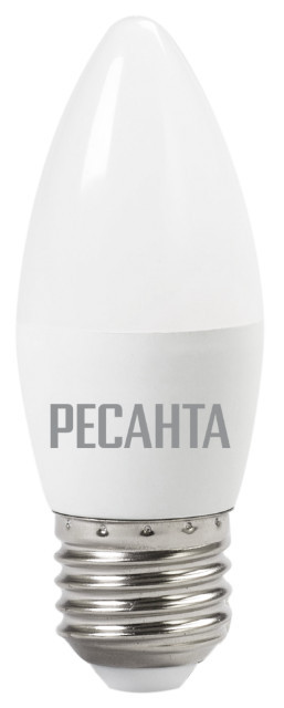 Лампа св.диодн.LL-R-C37-6W-230-3K-E27 свеча.(76/1/9) - фото - 1