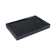 Поддон прямоугольный 1,2*0,8*0,02 "Universal PRO N"акрил d 90 (каркас+экран) выс.13 см BLACK(552609) - фото - 1