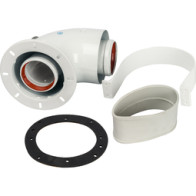 Коакс.отвод 60/110 90гр ROMMER (RCA-6010-240190)Bosch,Buderus - фото - 1