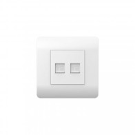 Розетка компьютерная 2хRJ45, белый (431553) - 1 Розетка компьютерная 2хRJ45, белый (431553) - фото - 1
