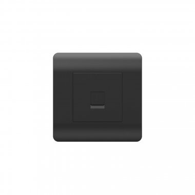 Розетка компьютерная 1хRJ45, черный (431490) - фото - 1